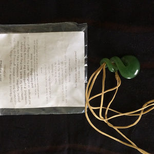 genuine Pikorua jade pendant
